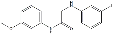 2-[(3-iodophenyl)amino]-N-(3-methoxyphenyl)acetamide Struktur