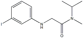 2-[(3-iodophenyl)amino]-N-methyl-N-(propan-2-yl)acetamide Struktur