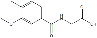 2-[(3-methoxy-4-methylphenyl)formamido]acetic acid Struktur