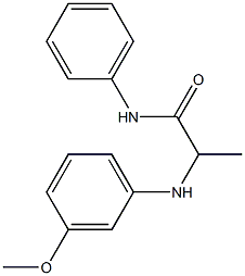 2-[(3-methoxyphenyl)amino]-N-phenylpropanamide|