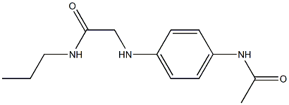 2-[(4-acetamidophenyl)amino]-N-propylacetamide 结构式