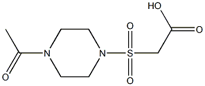 2-[(4-acetylpiperazine-1-)sulfonyl]acetic acid