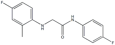 2-[(4-fluoro-2-methylphenyl)amino]-N-(4-fluorophenyl)acetamide Struktur