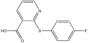 2-[(4-fluorophenyl)sulfanyl]pyridine-3-carboxylic acid Structure