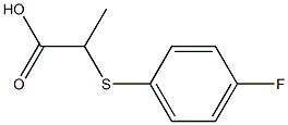 2-[(4-fluorophenyl)thio]propanoic acid Structure