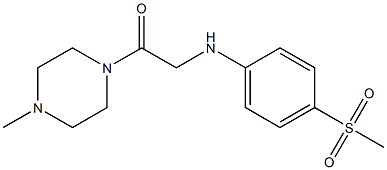 2-[(4-methanesulfonylphenyl)amino]-1-(4-methylpiperazin-1-yl)ethan-1-one 结构式