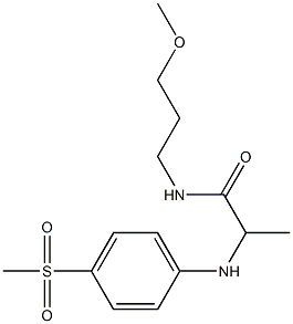 2-[(4-methanesulfonylphenyl)amino]-N-(3-methoxypropyl)propanamide