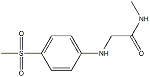 2-[(4-methanesulfonylphenyl)amino]-N-methylacetamide 结构式