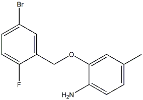 2-[(5-bromo-2-fluorobenzyl)oxy]-4-methylaniline Structure