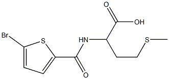 2-[(5-bromothiophen-2-yl)formamido]-4-(methylsulfanyl)butanoic acid Structure
