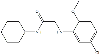 2-[(5-chloro-2-methoxyphenyl)amino]-N-cyclohexylacetamide|