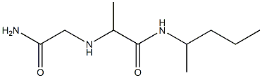 2-[(carbamoylmethyl)amino]-N-(pentan-2-yl)propanamide Structure
