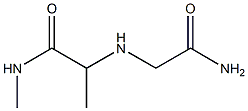 2-[(carbamoylmethyl)amino]-N-methylpropanamide Structure