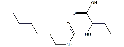 2-[(heptylcarbamoyl)amino]pentanoic acid Structure