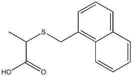 2-[(naphthalen-1-ylmethyl)sulfanyl]propanoic acid Structure