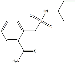 2-[(pentan-3-ylsulfamoyl)methyl]benzene-1-carbothioamide Struktur
