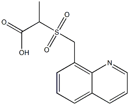 2-[(quinolin-8-ylmethane)sulfonyl]propanoic acid Structure