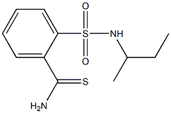 2-[(sec-butylamino)sulfonyl]benzenecarbothioamide Struktur