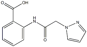 2-[2-(1H-pyrazol-1-yl)acetamido]benzoic acid