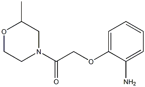2-[2-(2-methylmorpholin-4-yl)-2-oxoethoxy]aniline Structure
