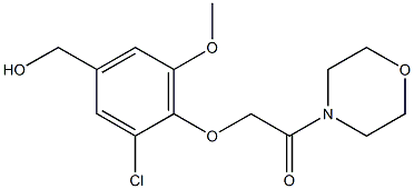 2-[2-chloro-4-(hydroxymethyl)-6-methoxyphenoxy]-1-(morpholin-4-yl)ethan-1-one