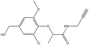  2-[2-chloro-4-(hydroxymethyl)-6-methoxyphenoxy]-N-(prop-2-yn-1-yl)propanamide