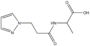 2-[3-(1H-pyrazol-1-yl)propanamido]propanoic acid|