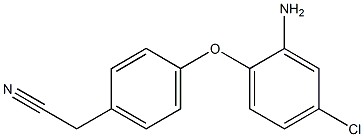 2-[4-(2-amino-4-chlorophenoxy)phenyl]acetonitrile Structure