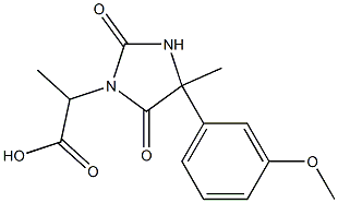 2-[4-(3-methoxyphenyl)-4-methyl-2,5-dioxoimidazolidin-1-yl]propanoic acid