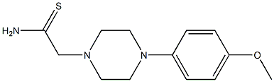 2-[4-(4-methoxyphenyl)piperazin-1-yl]ethanethioamide Struktur