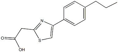  2-[4-(4-propylphenyl)-1,3-thiazol-2-yl]acetic acid