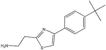 2-[4-(4-tert-butylphenyl)-1,3-thiazol-2-yl]ethan-1-amine Struktur