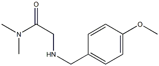 2-{[(4-methoxyphenyl)methyl]amino}-N,N-dimethylacetamide Struktur