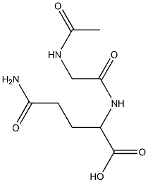 2-{[(acetylamino)acetyl]amino}-5-amino-5-oxopentanoic acid