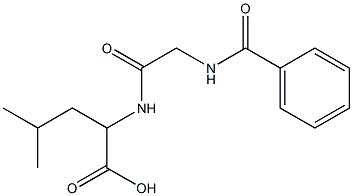 2-{[(benzoylamino)acetyl]amino}-4-methylpentanoic acid