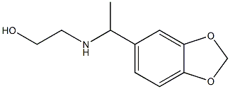 2-{[1-(2H-1,3-benzodioxol-5-yl)ethyl]amino}ethan-1-ol Struktur