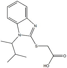 2-{[1-(3-methylbutan-2-yl)-1H-1,3-benzodiazol-2-yl]sulfanyl}acetic acid Structure