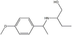 2-{[1-(4-methoxyphenyl)ethyl]amino}butan-1-ol Struktur