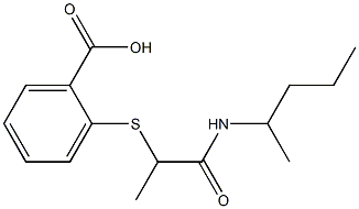 2-{[1-(pentan-2-ylcarbamoyl)ethyl]sulfanyl}benzoic acid