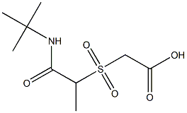 2-{[1-(tert-butylcarbamoyl)ethane]sulfonyl}acetic acid Structure