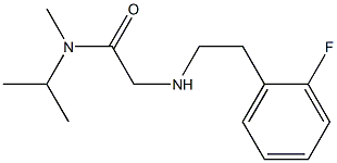 2-{[2-(2-fluorophenyl)ethyl]amino}-N-methyl-N-(propan-2-yl)acetamide|