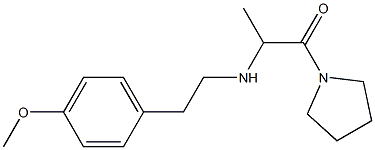 2-{[2-(4-methoxyphenyl)ethyl]amino}-1-(pyrrolidin-1-yl)propan-1-one Struktur