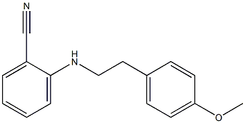 2-{[2-(4-methoxyphenyl)ethyl]amino}benzonitrile Struktur