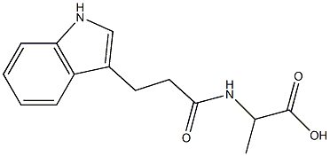 2-{[3-(1H-indol-3-yl)propanoyl]amino}propanoic acid Structure