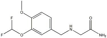2-{[3-(difluoromethoxy)-4-methoxybenzyl]amino}acetamide Structure