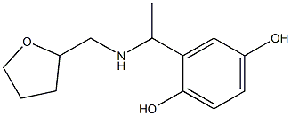 2-{1-[(oxolan-2-ylmethyl)amino]ethyl}benzene-1,4-diol Structure