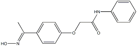 2-{4-[(1E)-N-hydroxyethanimidoyl]phenoxy}-N-phenylacetamide