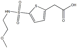 2-{5-[(2-methoxyethyl)sulfamoyl]thiophen-2-yl}acetic acid|