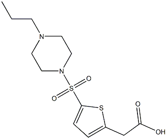 2-{5-[(4-propylpiperazine-1-)sulfonyl]thiophen-2-yl}acetic acid