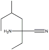 2-amino-2-ethyl-4-methylhexanenitrile Structure